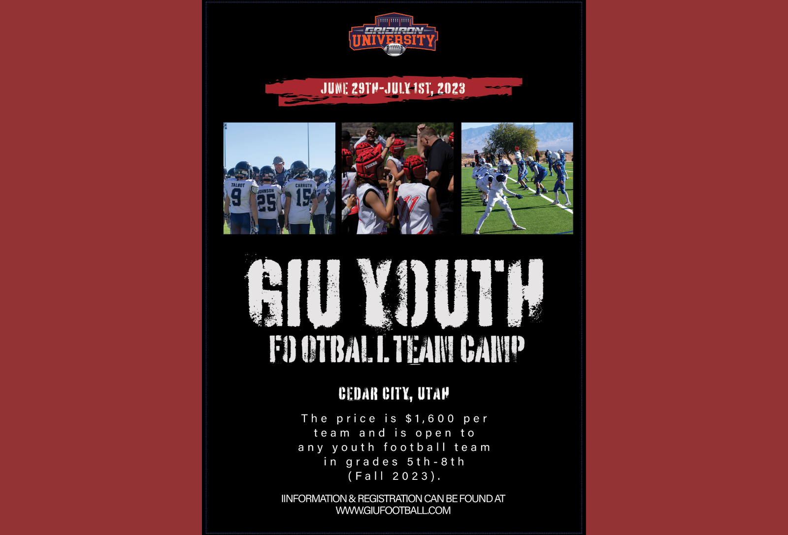 GIU Youth team Football Camp